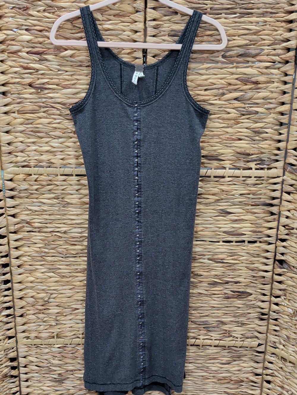 We The Free Charcoal Tank Midi Dress Size Small